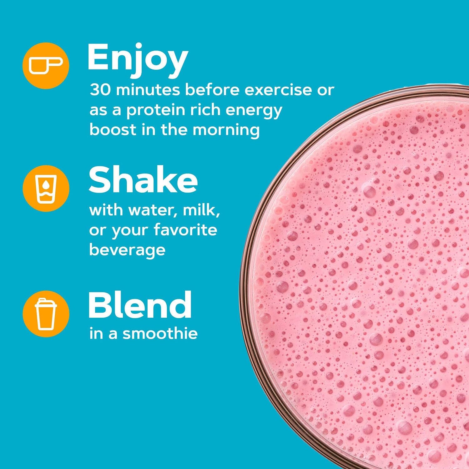 GNC Total Lean | Lean Shake Burn, Protein Powder | Hunger Satisfying, High Protein Blend, Proven to Burn 3X More Calories | Strawberry | 16 Servings - Image 6